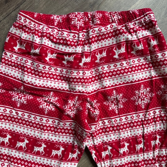 Old Navy Red and White Festive Pajama Jogger Pants - Unisex Large Tall - Picture 8 of 9